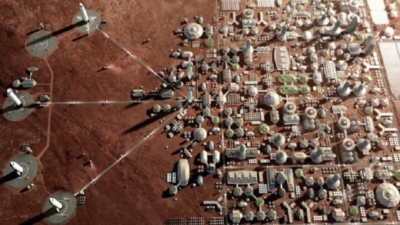 الرحلة متاحة للجميع بقرض مقابل العمل.. الكشف عن مخطط مدينة المريخ (فيديو)
