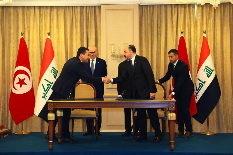  توقيع مذكرة تفاهم بين أمانة بغداد وبلدية تونس لتعزيز التعاون الخدمي والثقافي
