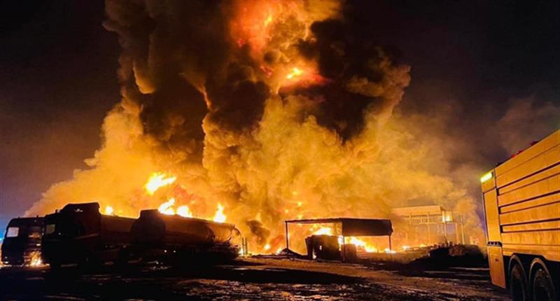 إصابات وخسائر مادية.. محافظ أربيل يكشف تفاصيل حريق مصفى النفط في كوير