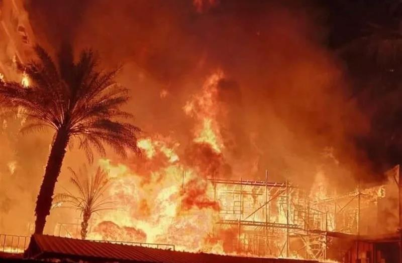 حريق في استوديو الأهرام بالقاهرة يلتهم مقر تصوير أحد مسلسلات رمضان
