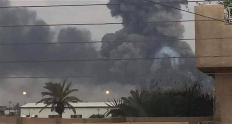 انفجارات مجهولة المصدر في مخزن للسلاح جنوبي بغداد