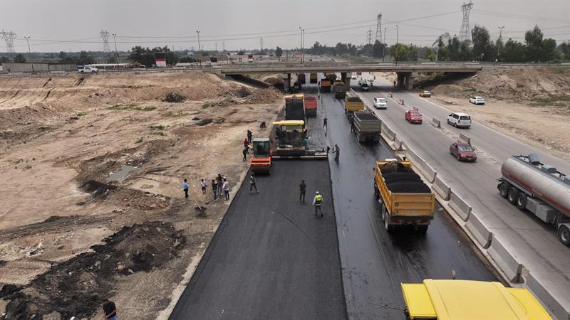 محافظة بغداد: إنجاز 35% من مشروع مدخل بغداد- الموصل
