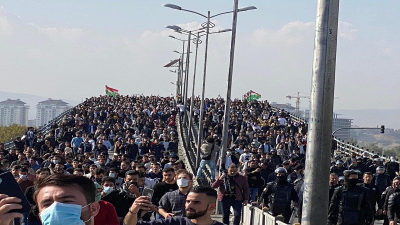 مركز حقوقي يوثق تظاهرات إقليم كوردستان بالتفصيل
