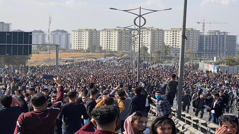 منظمة الافلات من العقاب تصدر بيانا بشأن تظاهرات إقليم كوردستان و'الاعتداء' على طلبة السليمانية
