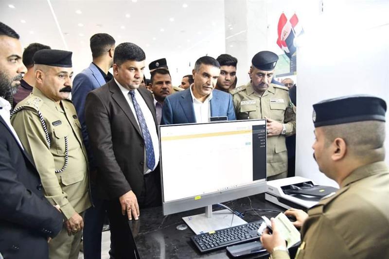 إفتتاح مكتب نظام الجوازات الإلكترونية في الديوانية
