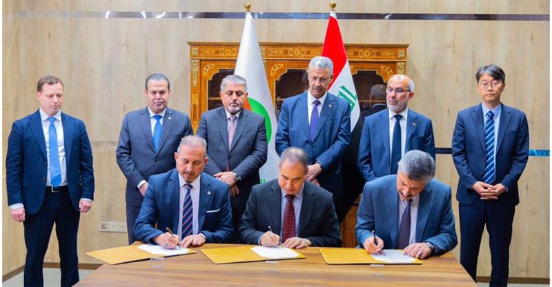 النفط العراقية توقع عقد مع شركة أوكرانية لتطوير حقل عكاز الغازي بمعدل 400 مقمق