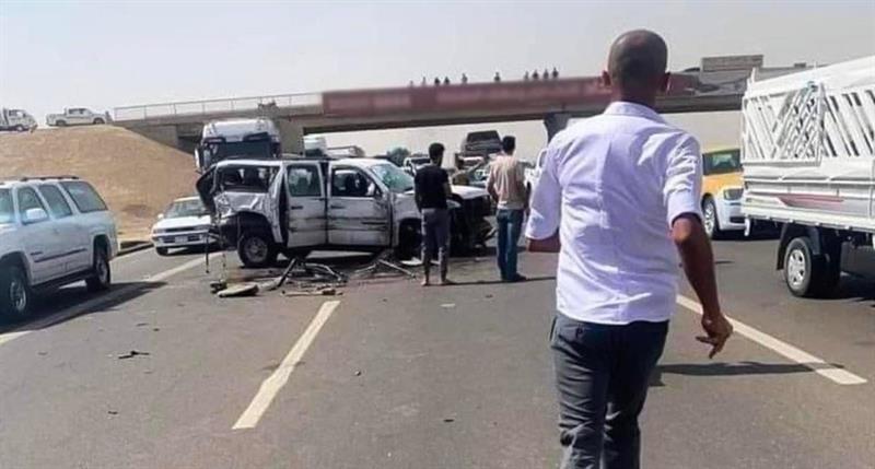 مصرع 4 أشخاص بحادث سير مروع جنوب الناصرية
