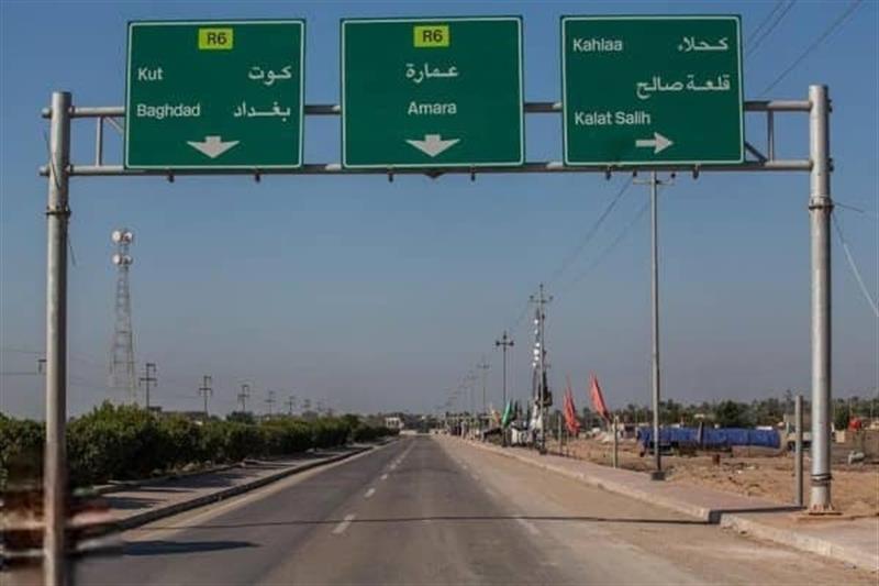 وزارة الإعمار والإسكان تعلن انعدام الحوادث على طريق بغداد الكوت بعد الإصلاحات