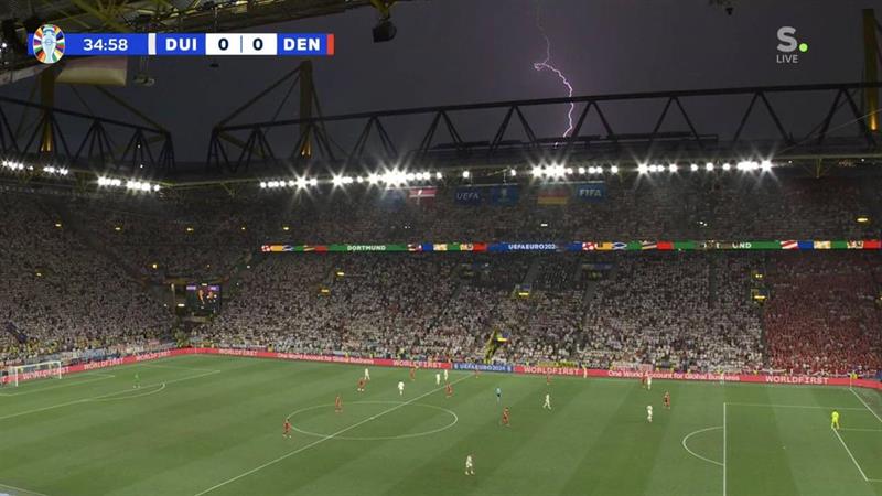 استئناف مباراة ألمانيا والدنمارك في بطولة أمم أوروبا
