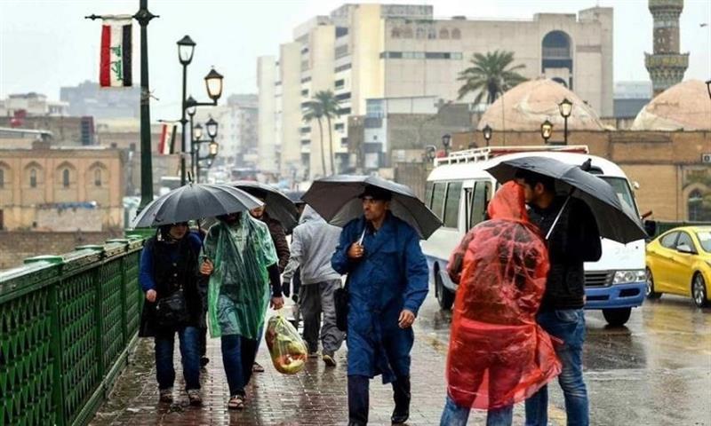 طقس العراق: أمطار تشتد عصر اليوم مع برق ورعد ورياح
