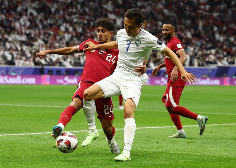 قطر تقصي اوزبكستان وتتأهل إلى النصف النهائي بركلات الترجيح
