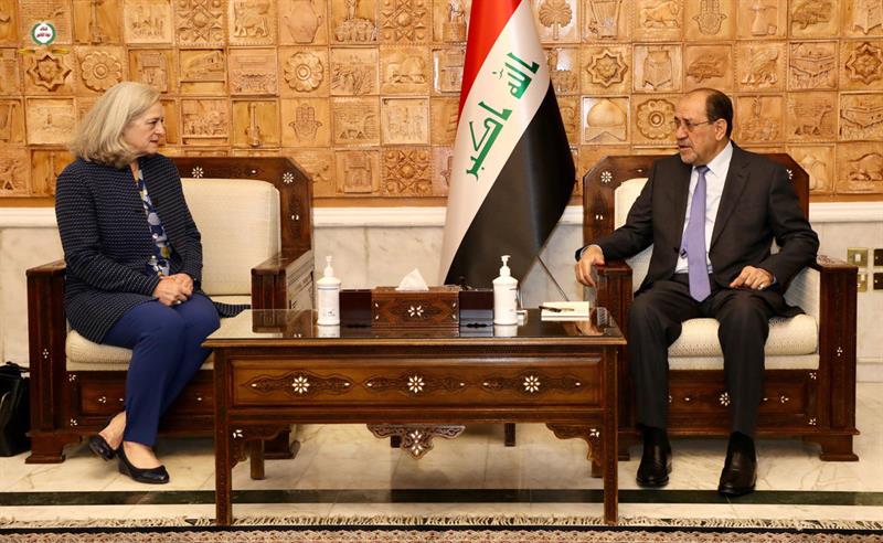 المالكي يناقش مع رومانوسكي موعد إنهاء مهام التحالف الدولي في العراق 