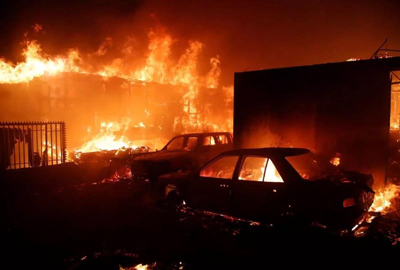 ارتفاع حصيلة حرائق الغابات في تشيلي إلى 51 قتيلا وتدمير آلاف المنازل
