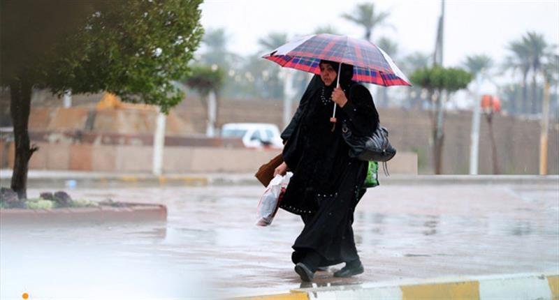 طقس العراق.. حالة مطرية متباينة الشدة في الأيام المقبلة