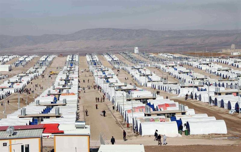الهجرة تحصي عدد المخيمات الحالية وعدد ما موجود فيها ضمن اقليم كوردستان