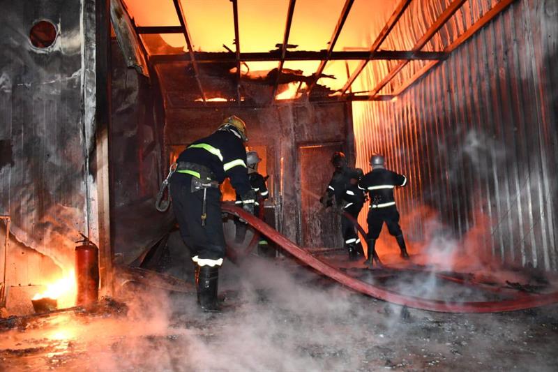 إصابة ام وابنتها في محافظة حلبجة نتيجة حريق إثر تسرب غازي