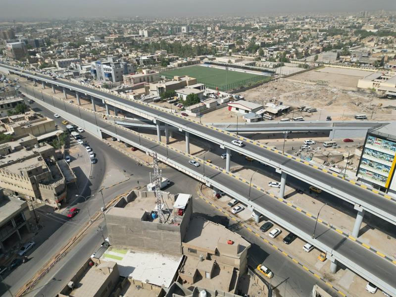 الإعمار: مراحل مشروع مجسر طريق قناة الجيش تشهد استمرار العمل على مدار اليوم