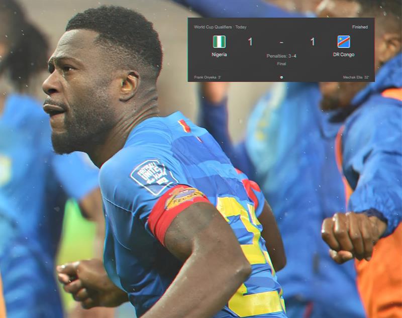 پاشکۆی پاڵاوتنی ئەفریقا.. کۆنگۆی دیموکراتی شکستی بە نایجیریا هێنا و چووە قۆناغی پلەی ئۆفی جیهان