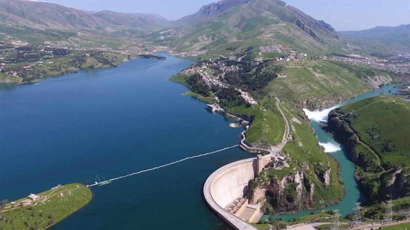 ئاستی ئاوی بەنداوی دوکان و دەربەندیخان زیادیکردووە