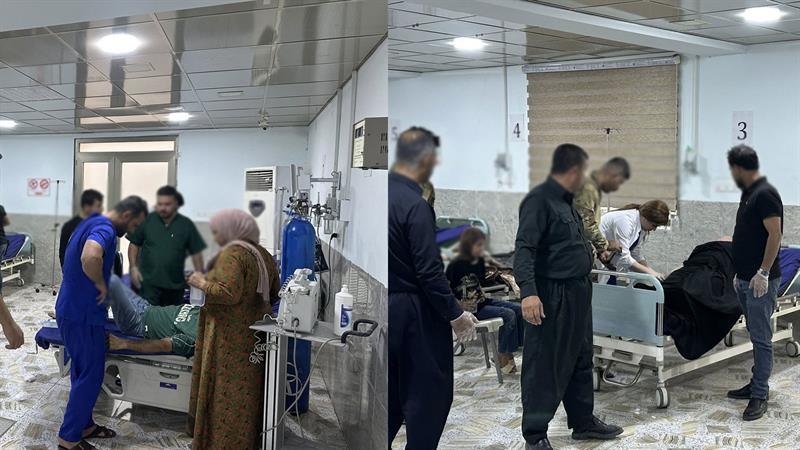 لە رووداوێکی هاتووچۆدا پێنج ئەندامی خێزانێک برینداربوون