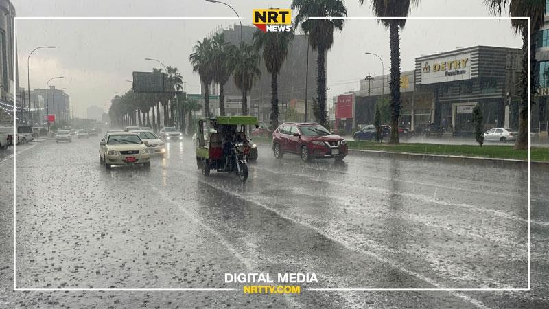کەشناسی رێژەی بارانبارینی ٢٤ کاتژمێری رابردووی بڵاوکردەوە؛ زۆرترین باران لەکوێ باریوە؟

