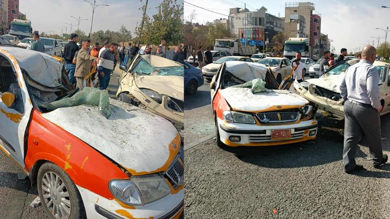 لە رووداوێکی سەختی هاتووچۆ چوار کەس برینداربوون

