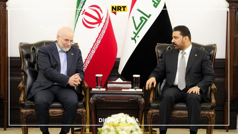 زەیدی و قاليباف پەرەپێدانی هاوکارییە دووقۆڵییەکانی نێوان عێراق و ئێرانیان تاوتوێ کرد
