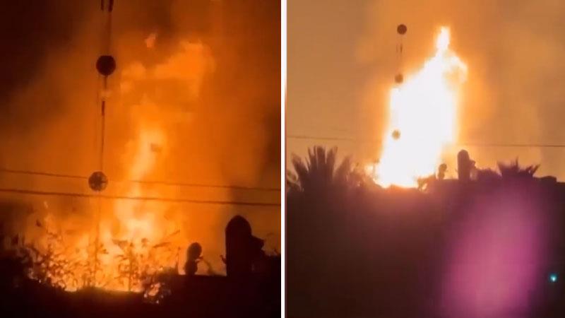 لە کەرکوک ئاگر لە بۆرییەکی غاز لە وێستگەی باجوان کەوتەوە


