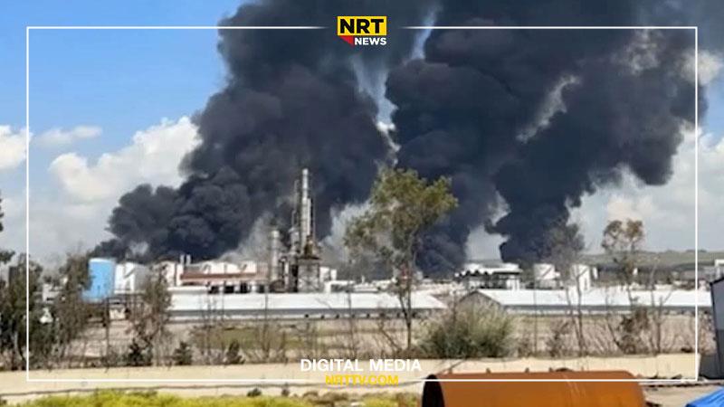 لەسەر رێگای هەولێر-گوێر ئاگر لە پاڵاوگەیەک کەوتەوە


