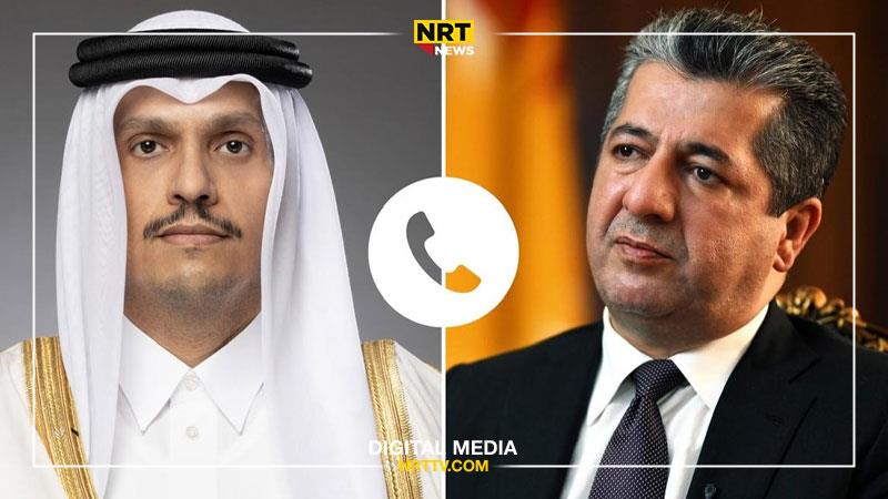 ناوەڕۆکی پەیوەندی تەلەفۆنی مەسرور بارزانی و وەزیری دەرەوەی قەتەر

