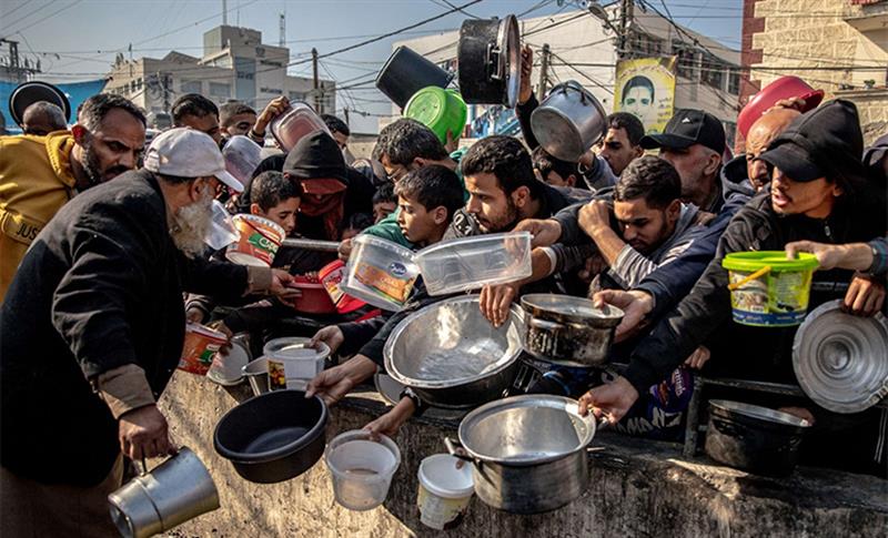 رێکخراوە جیهانییەکان: نزیکەی تەواوی دانیشتوانی غەززە بەدەست برسێتییەوە دەناڵێنن

