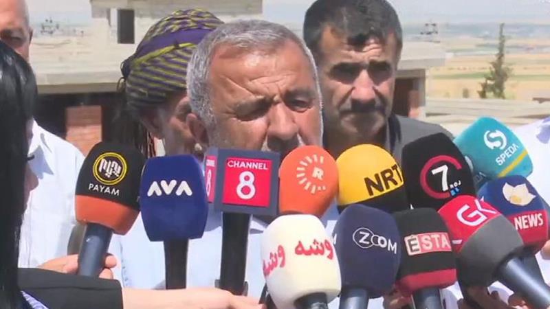 جووتیارانی سنوری شارەزوور دژی کەمی وەرگرتنی گەنمەکانییان گردبوونەوە

