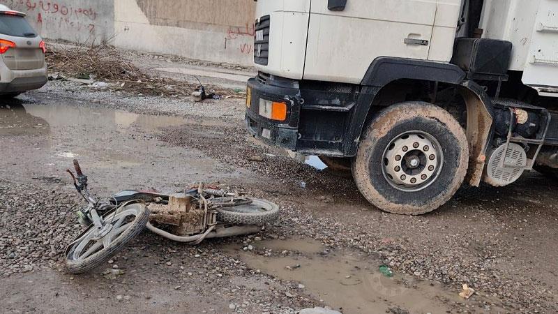 لە رووداوێکی هاتووچۆدا ماتۆرسوارێک گیانی لەدەستدا